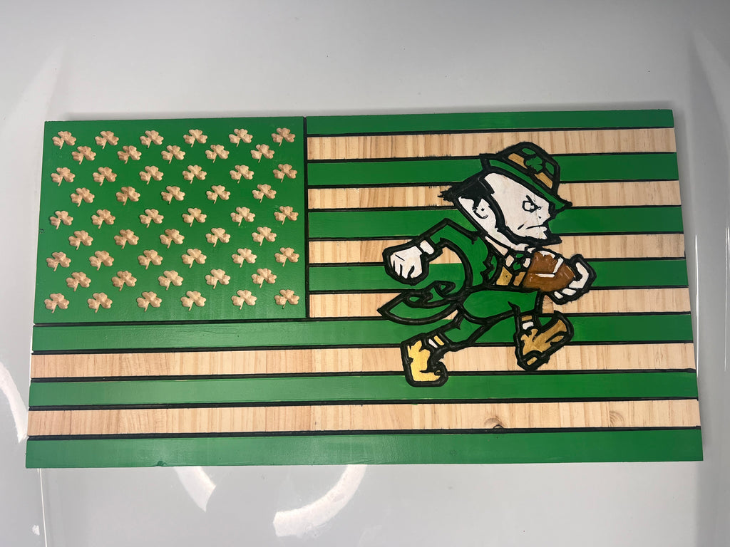 Handcrafted Fighting Irish Wall Decor