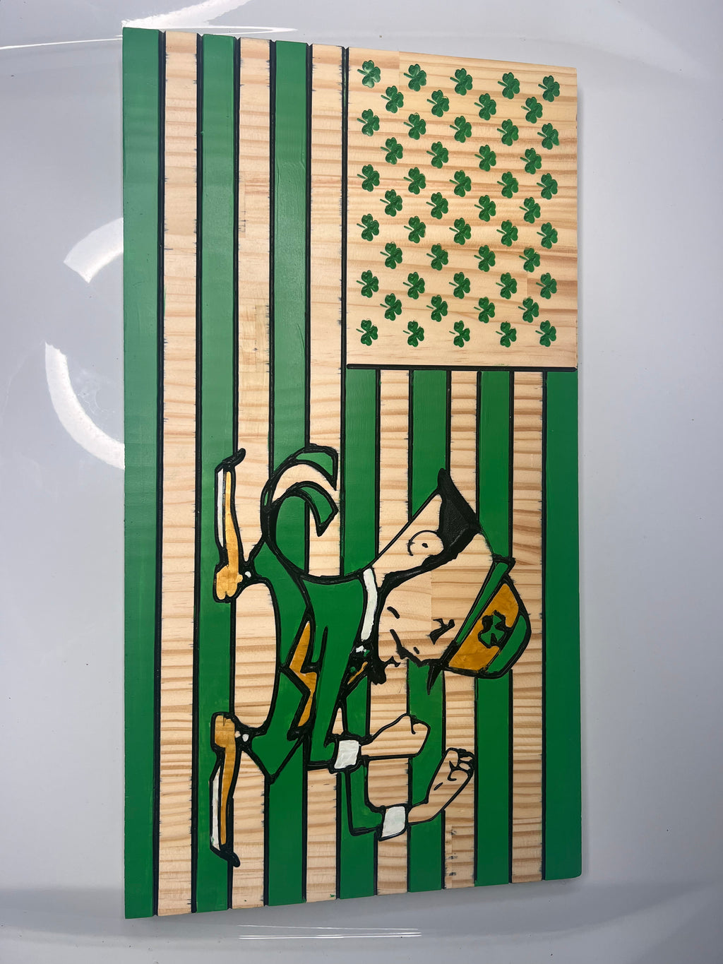 Handcrafted Fighting Irish Wall Decor