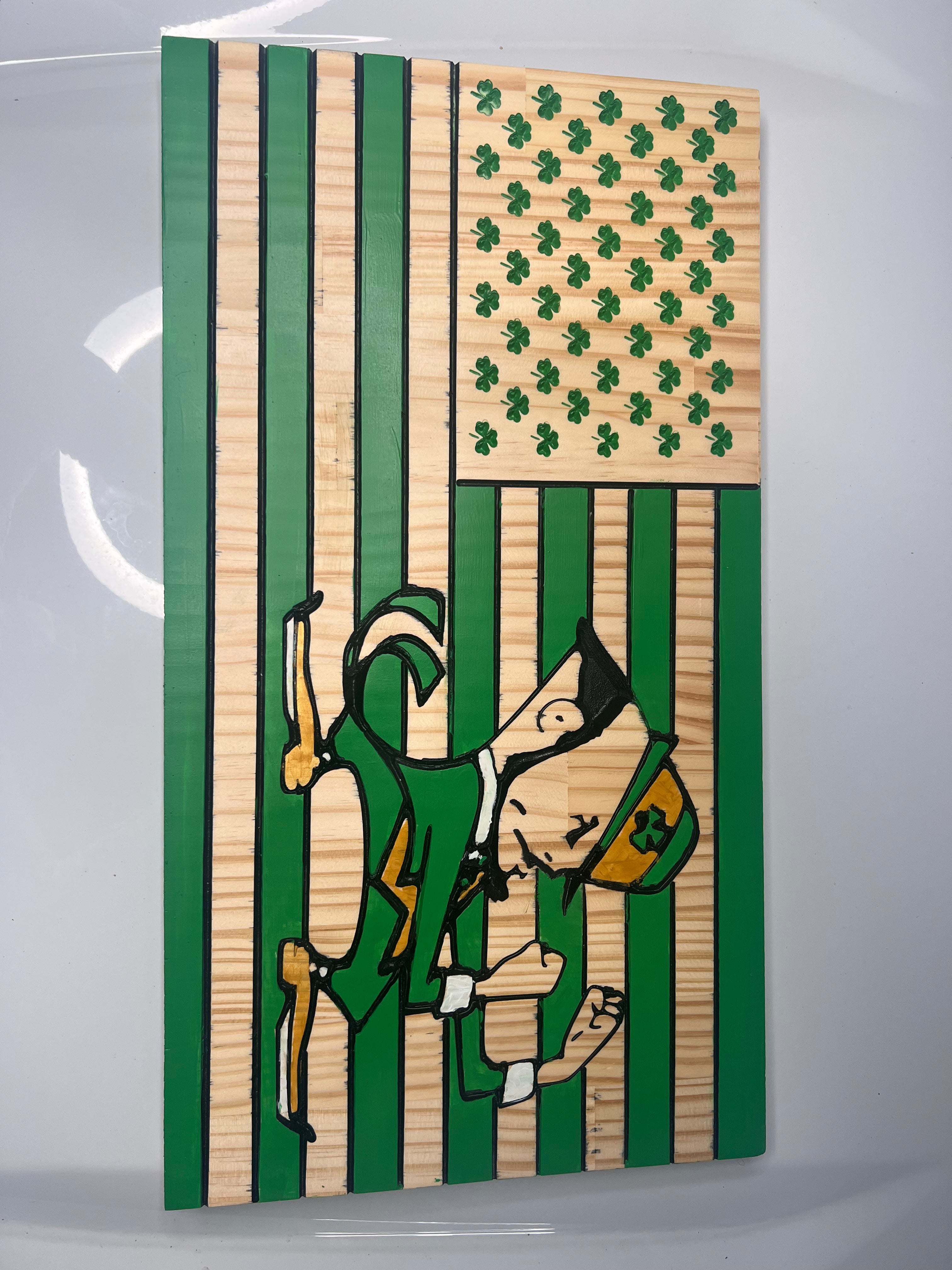 Handcrafted Fighting Irish Wall Decor