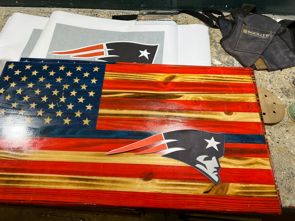 Custom 13x24 Flag Wall Art – Handmade Wooden Decor