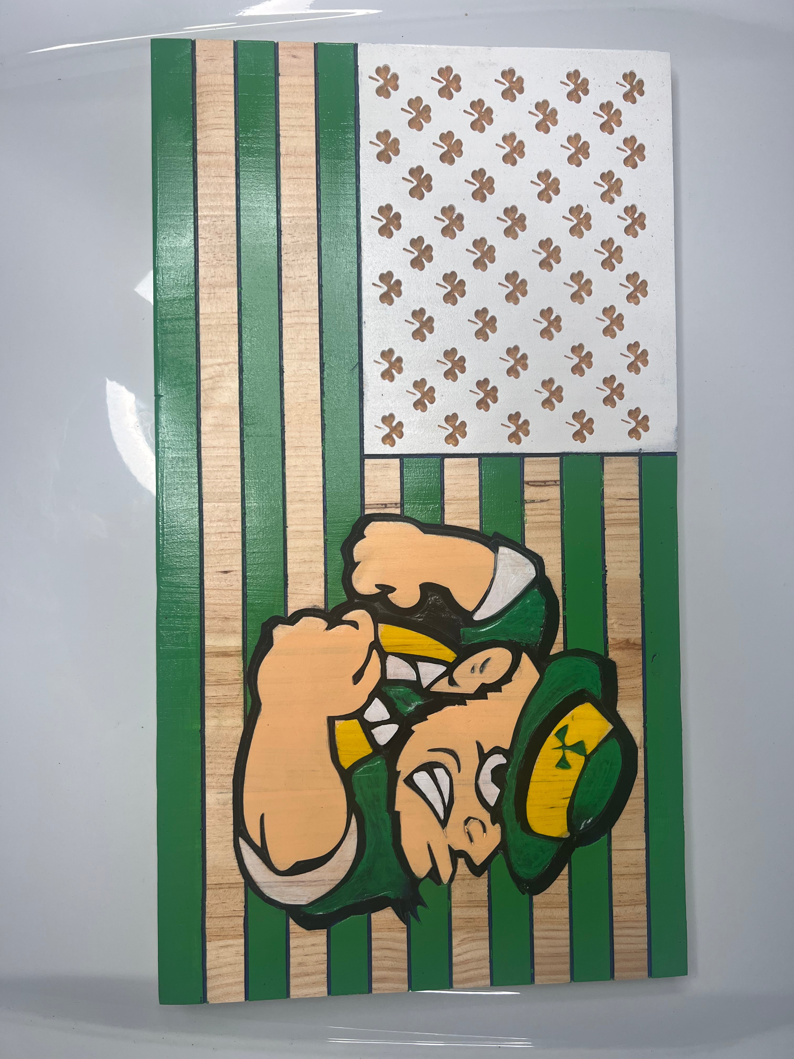 Handcrafted Fighting Irish Wall Decor