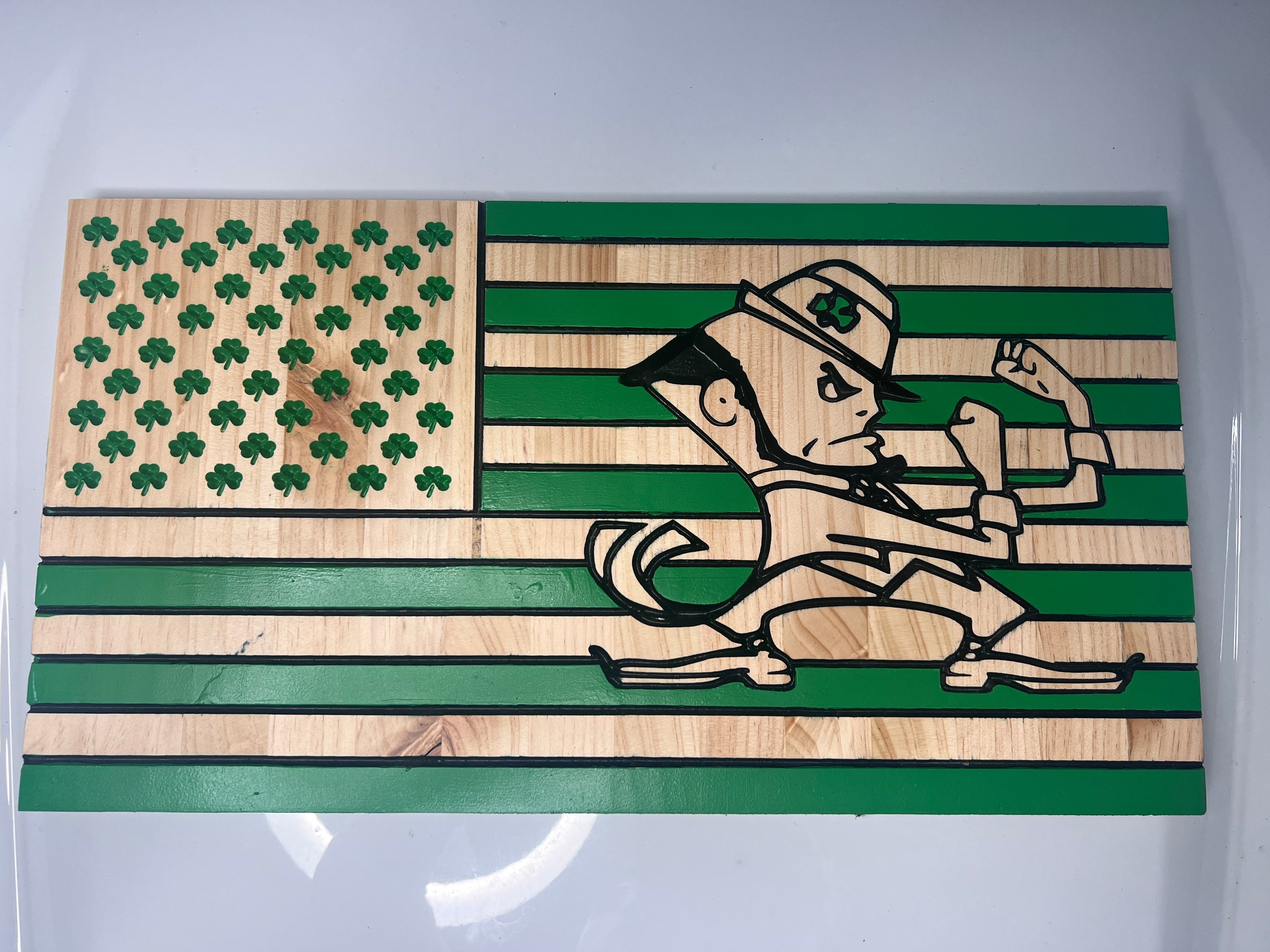 Handcrafted Fighting Irish Wall Decor